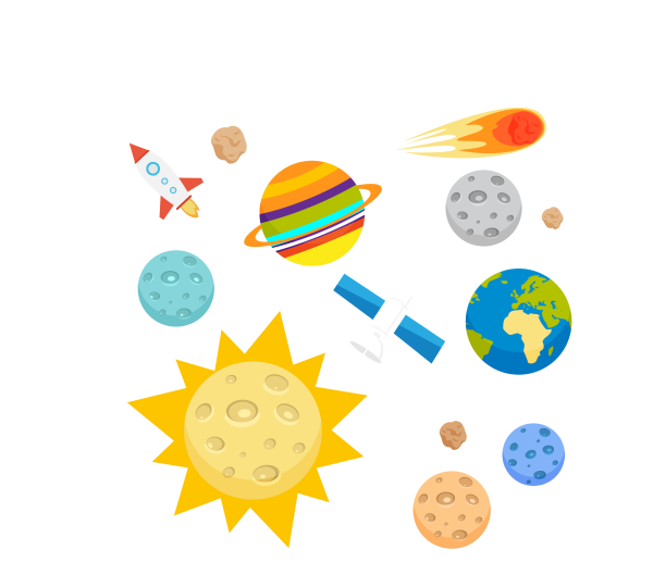 Звезды планеты вектор