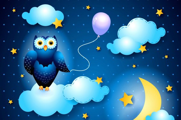 Сказочное небо со звездами