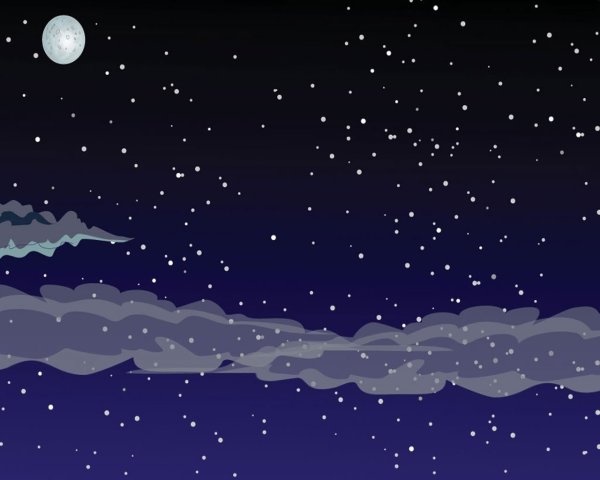 Мальчик и звездное небо