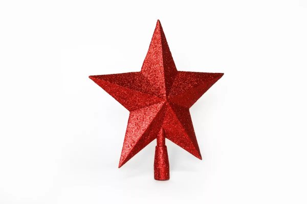 Верхушка на елку Vegas "звезда" красная 10 красных led, 3м, 15*15см. 220в 55097