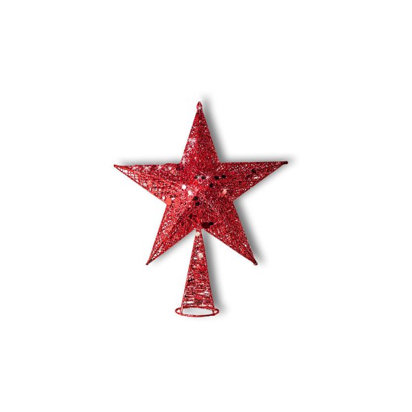 Верхушка для елки Koopman звезда 19см красный caa691413