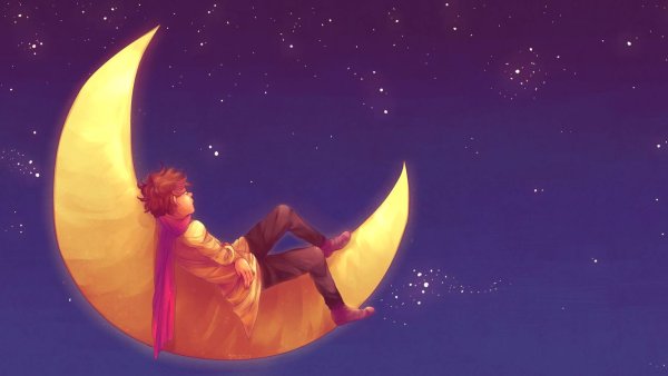 Месяц на небе