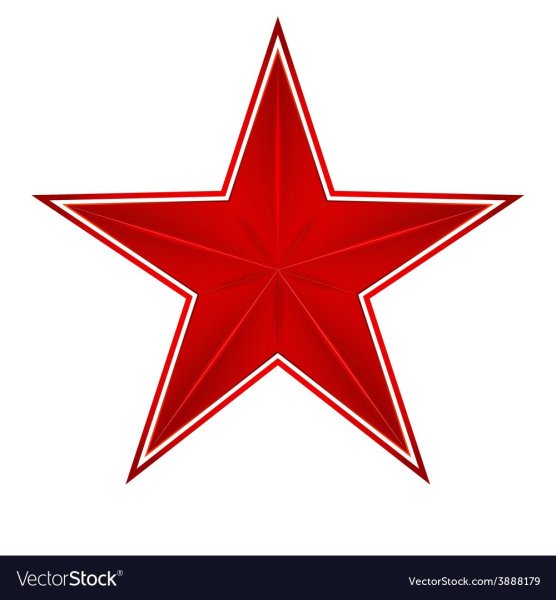 Красная звезда на белом фоне