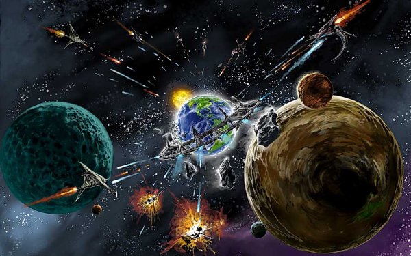 Космос планеты арт