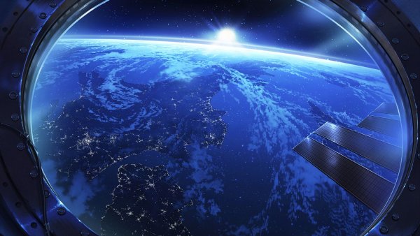 Корабль в космосе