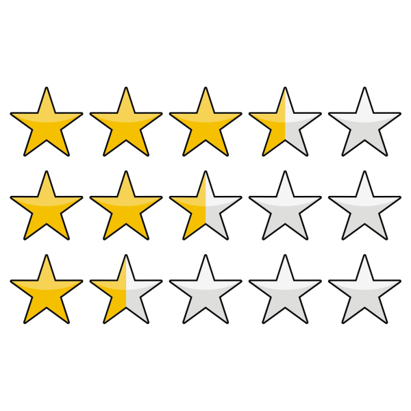 Иконки звездочки для рейтинга