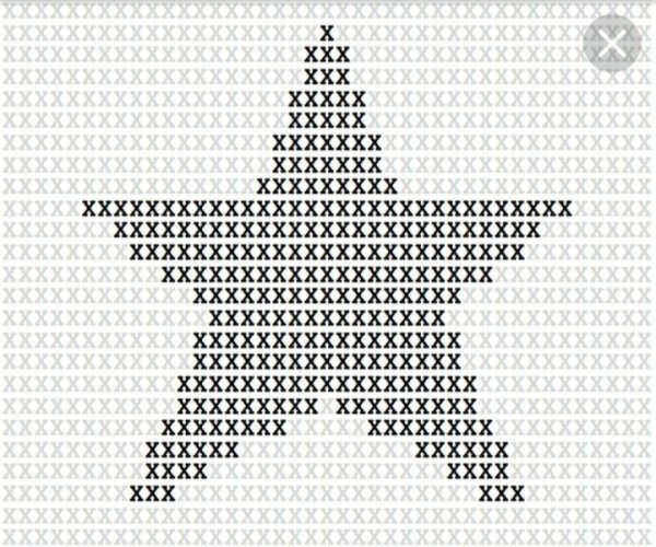 Схема вязания звезды