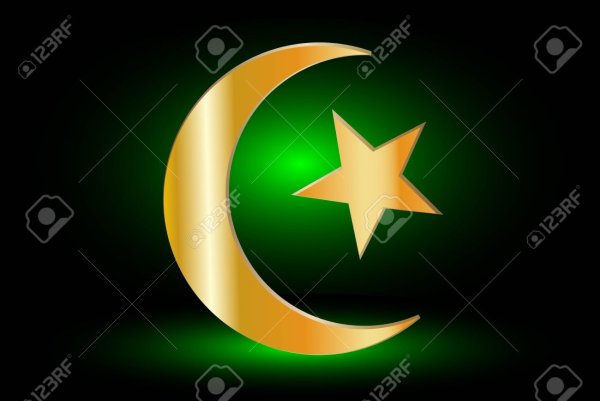 Символ Ислама полумесяц и звезда