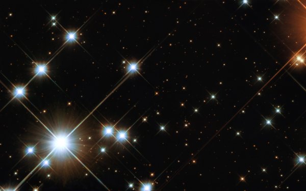 Звезда вблизи в космосе