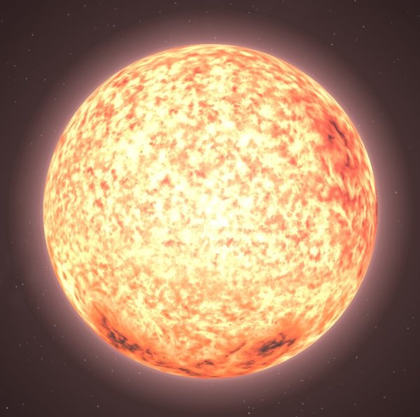 Uy щита, красный сверхгигант