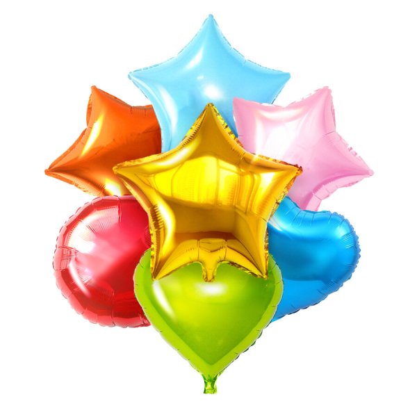 Фольгированные шары фигуры, звезды и сердца