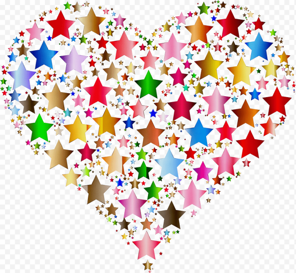 Сердечко из звездочек