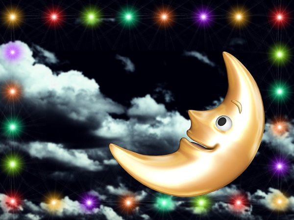 Месяц и звезды