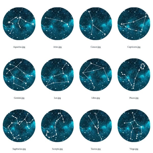 Созвездия знаков Задеак