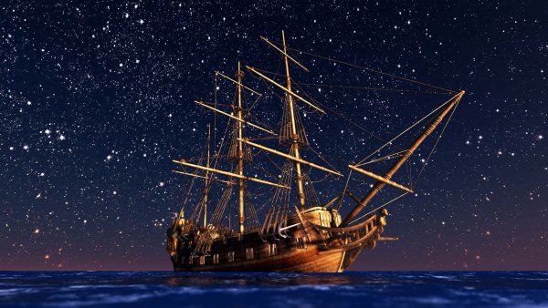 Море звезды корабль