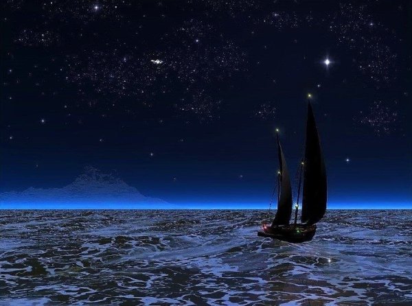 Огни Святого Эльма на корабле