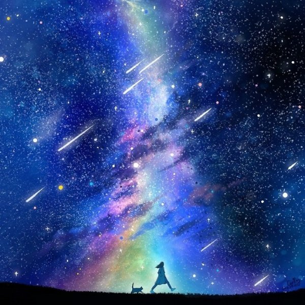 Сияние звезды в космосе