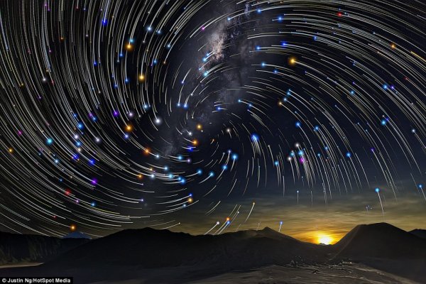 Звездное небо с выдержкой