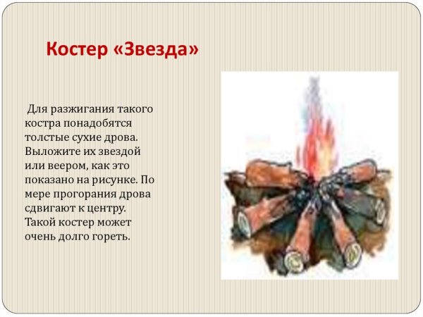 Костёр Звёздный описание