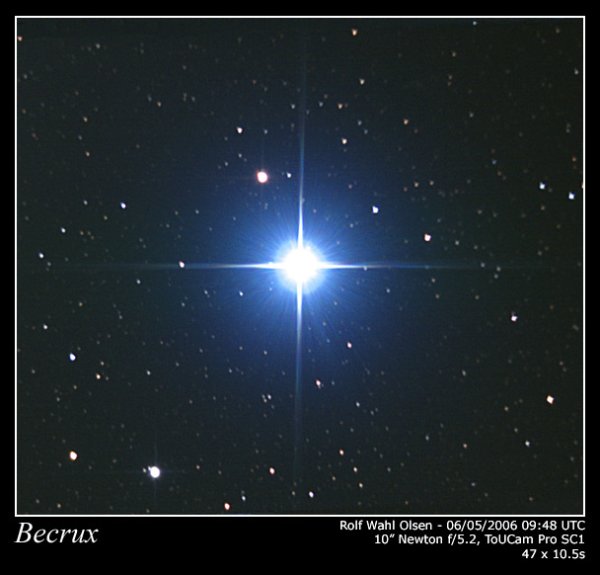 Звезда Акрукс Созвездие Южный крест