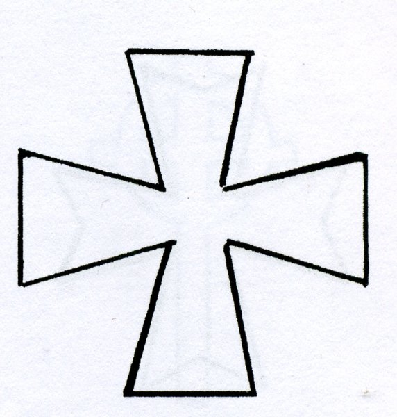 Крест четырехконечный равносторонний