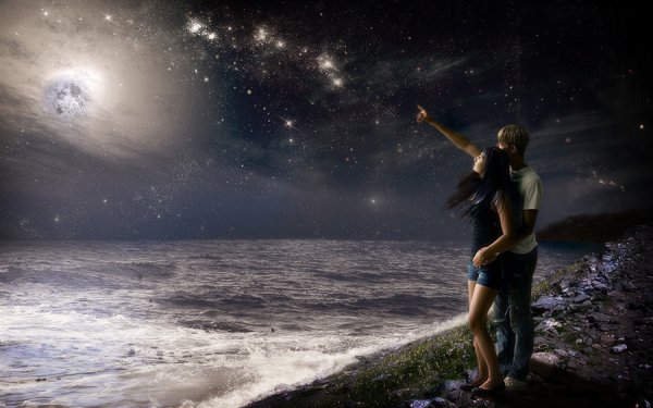 Ночь звёзды любовь