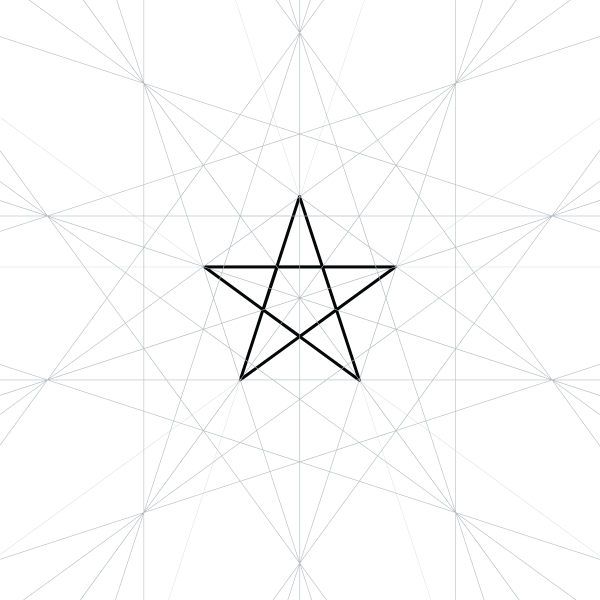 Геометрия пятиконечной звезды