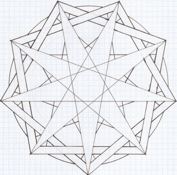 Геометрический орнамент звезда