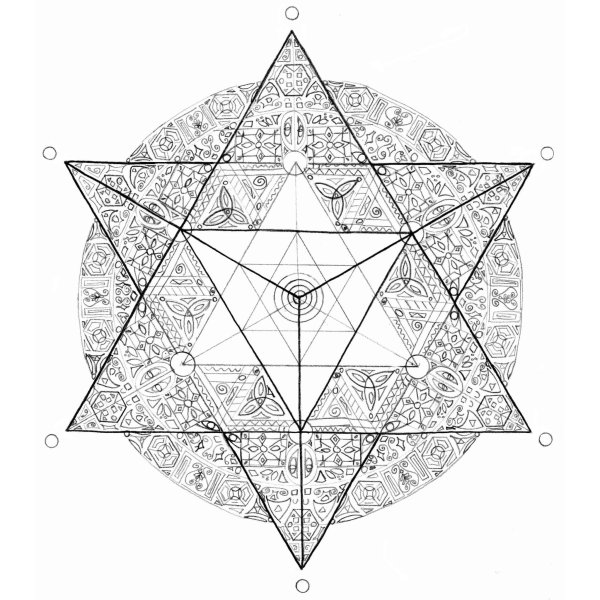 Сакральная геометрия звезда шестиконечная