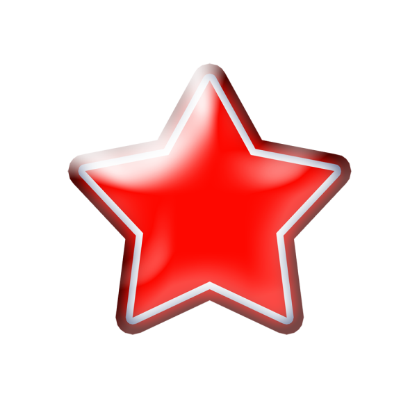 Стикер красная звезда