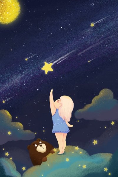 Ночь Луна девушка