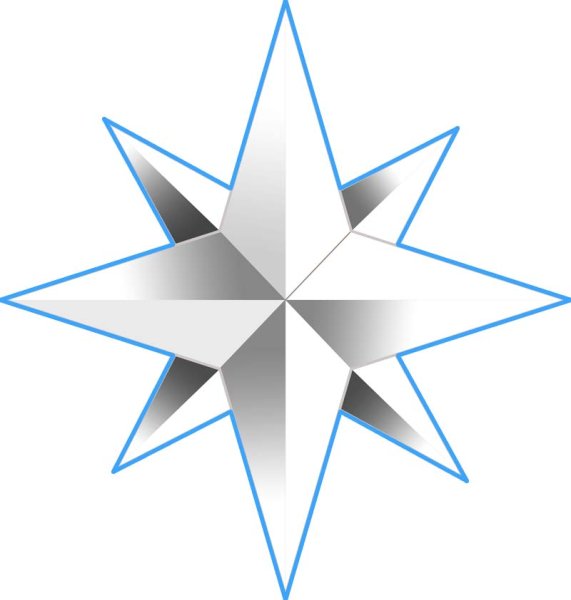 Восьмиконечная Вифлеемская белая звезда