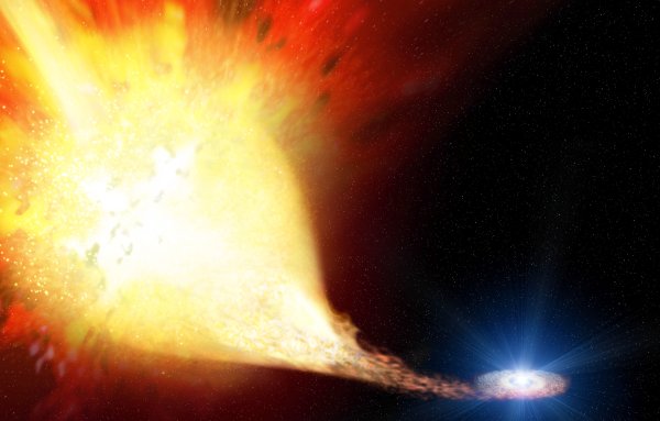 Смерть сверхновой звезды