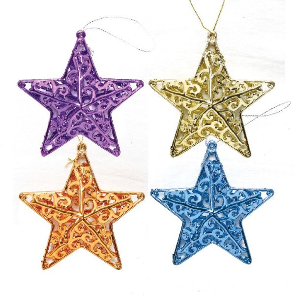 Украшение ёлочное "звезда Мираж"