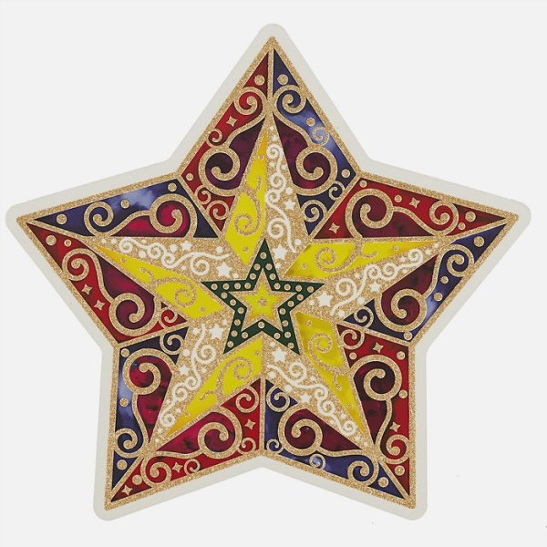 Елочная игрушка звезда вектор