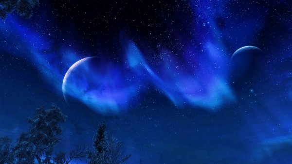 Синее ночное небо