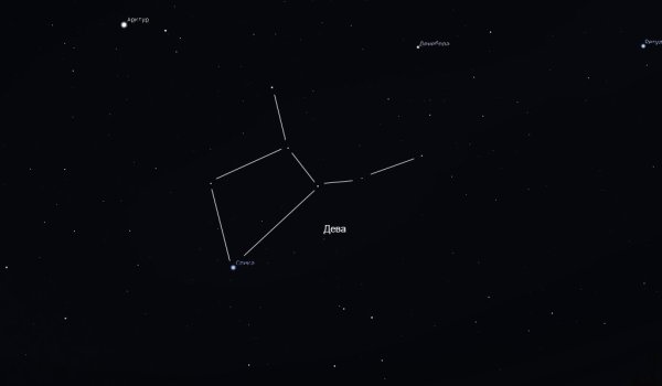 Спика в созвездии Девы
