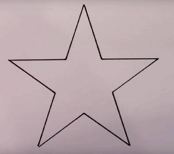 Рисование пятиконечной звезды