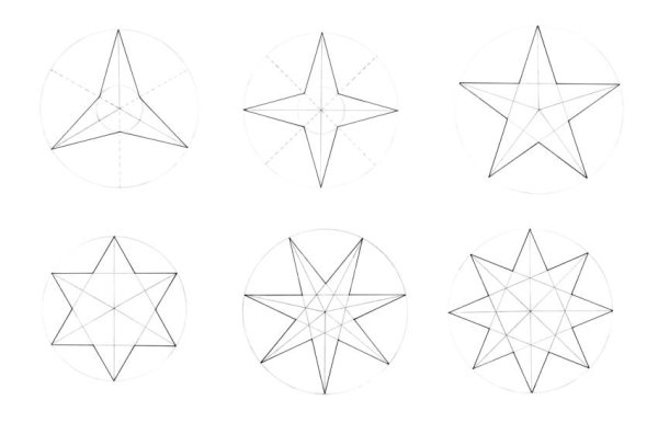 Рисование пятиконечной звезды