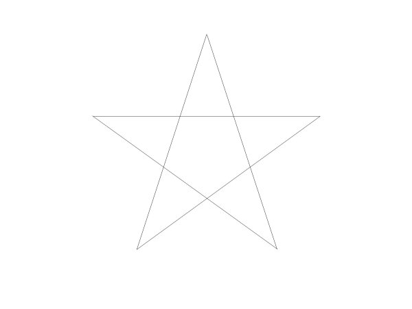 Пятиконечная звезда диаметр 10см