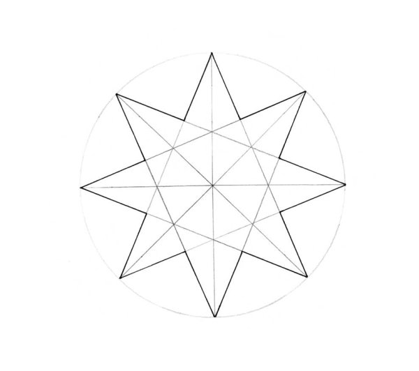 Пятиконечная и восьмиконечная звезда