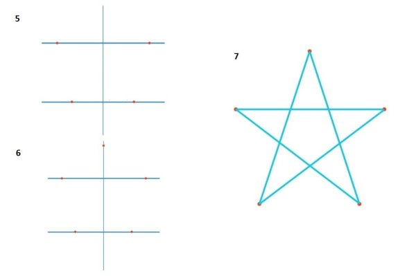 Как нарисовать звезду пятиконечную