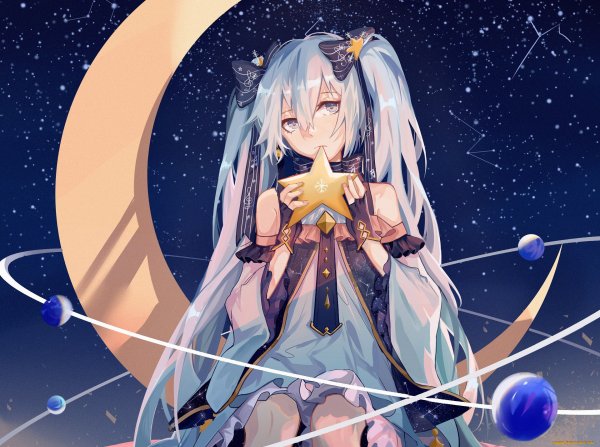 Аниме девушка Луна