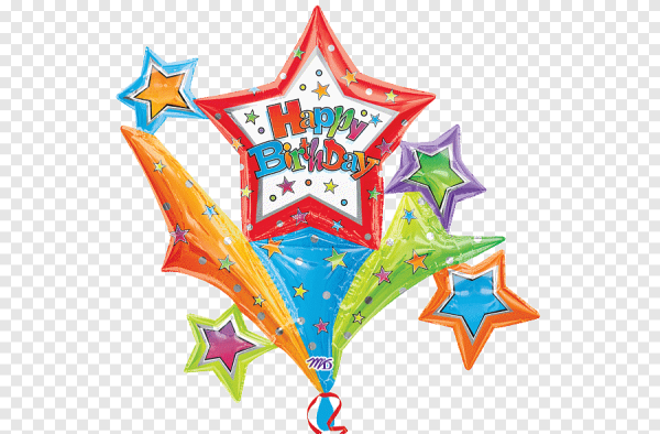 Шары с рисунком звезды