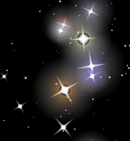 Летающие звезды анимация