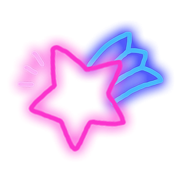 Неоновые звездочки