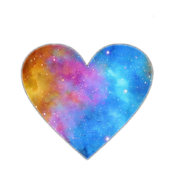 Цветные сердечки