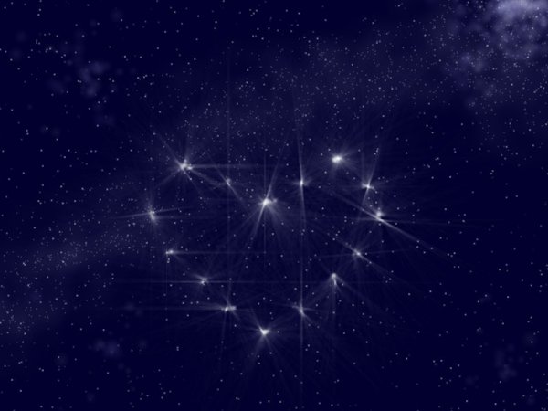 Красная туманность в космосе