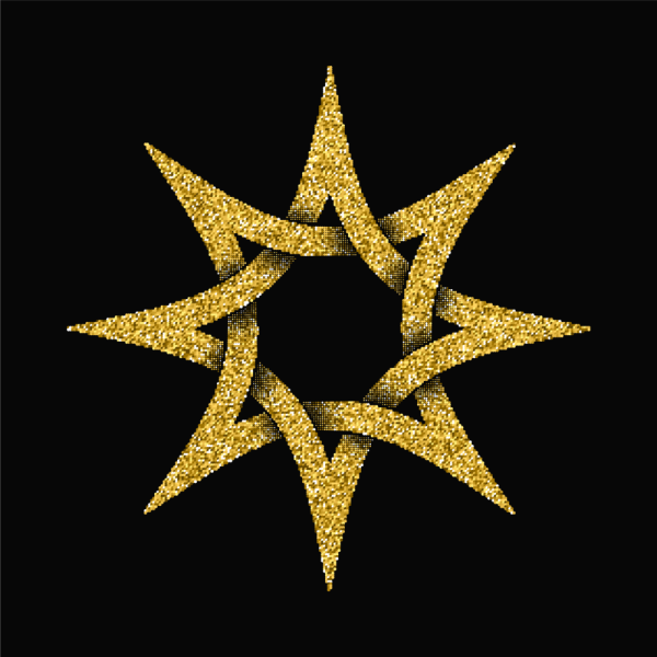Золотая восьмиконечная звезда