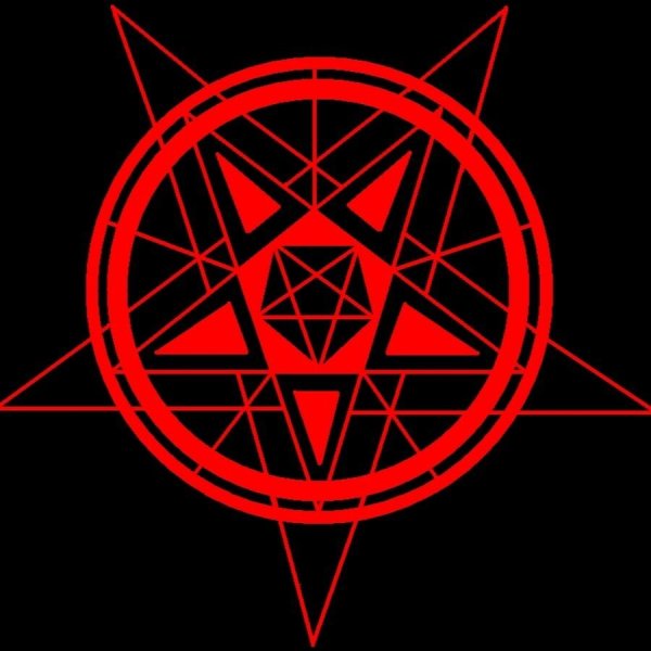 Пентаграмма дьявола со знаками